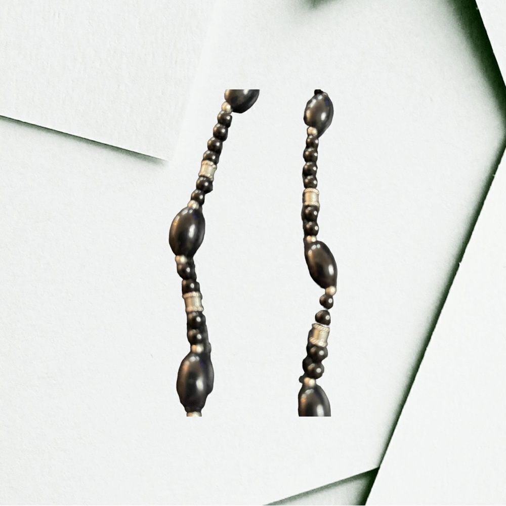 NAPIER BEADED CHOKER NECKLACE IN BLACK - Picture 4 of 7